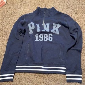 Victoria secret PINK 1/4 zip sweatshirt